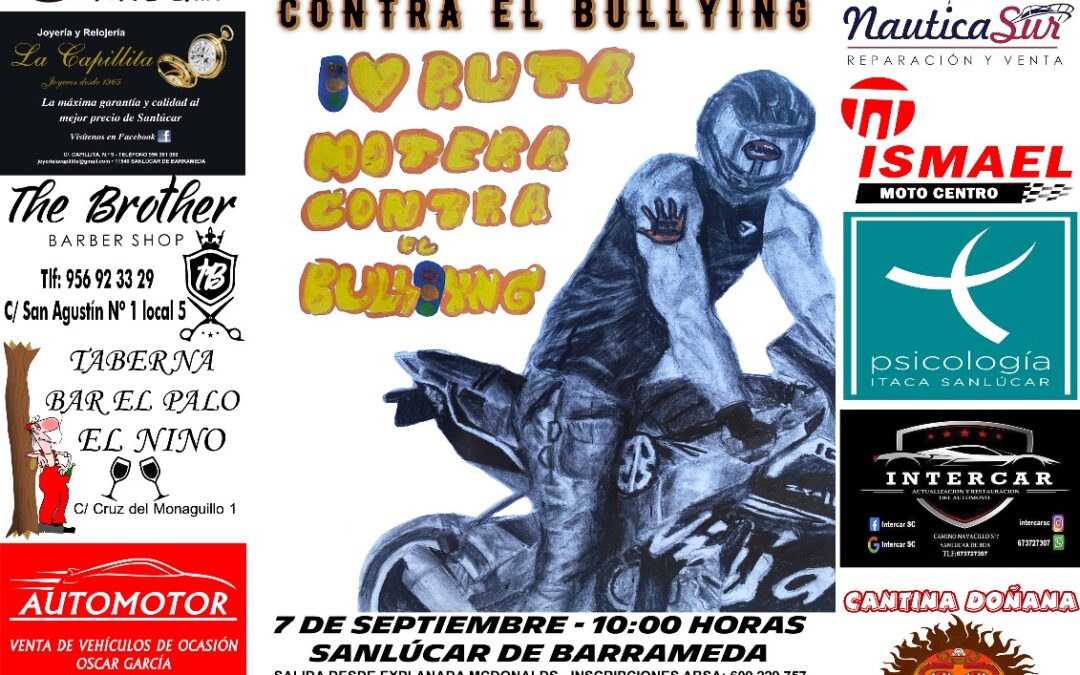 Cartel completo IV Ruta Motera contra el Bullying 2025